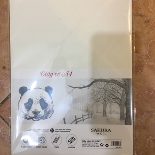Giấy vẽ A4/ A3 Sakura