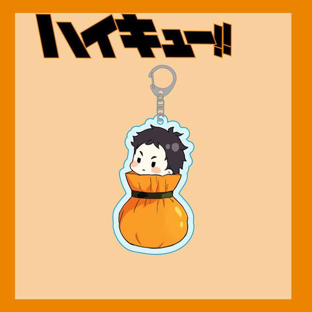 Móc khóa nhựa acrylic hình nhân vật anime Haikyuu đáng yêu V3X9