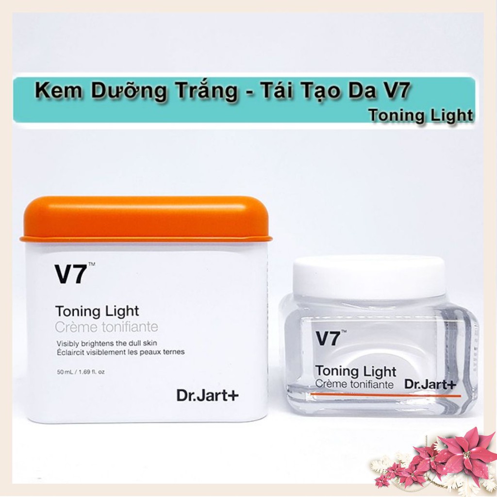[Hàng Chính Hãng]Kem Dưỡng Trắng Da V7 Toning Light Dr.Jart full size 50g