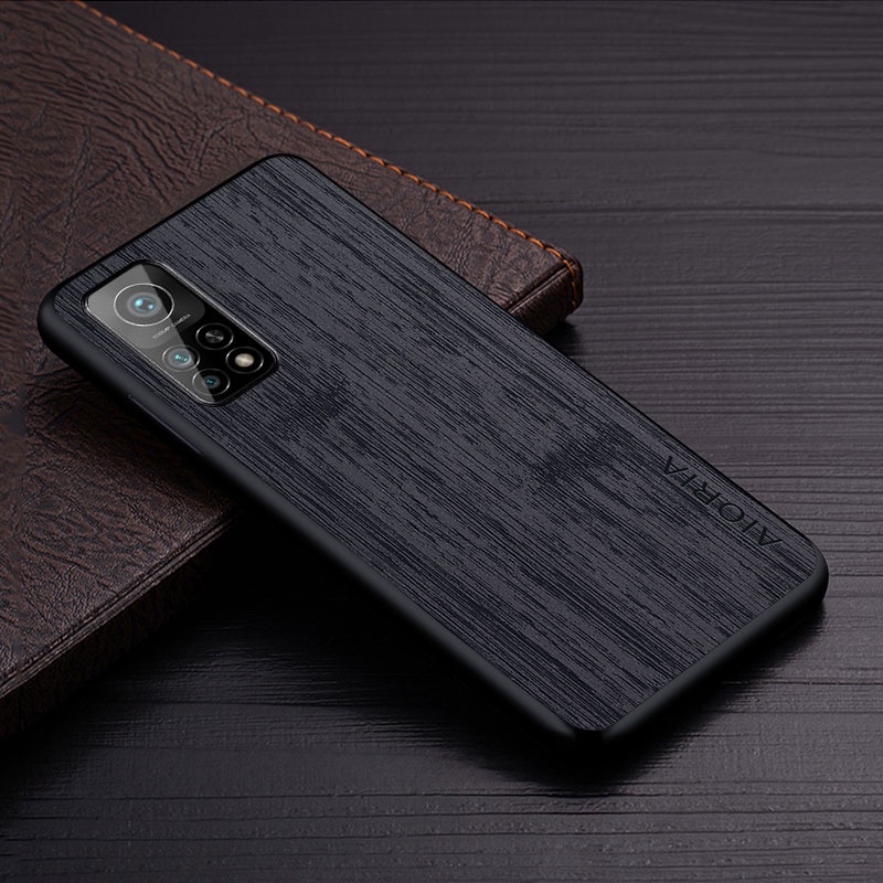 Ốp Bao Da Điện Thoại Họa Tiết Vân Gỗ Cho xiaomi mi 10t pro lite 5g xiaomi mi 10t pro Ốp