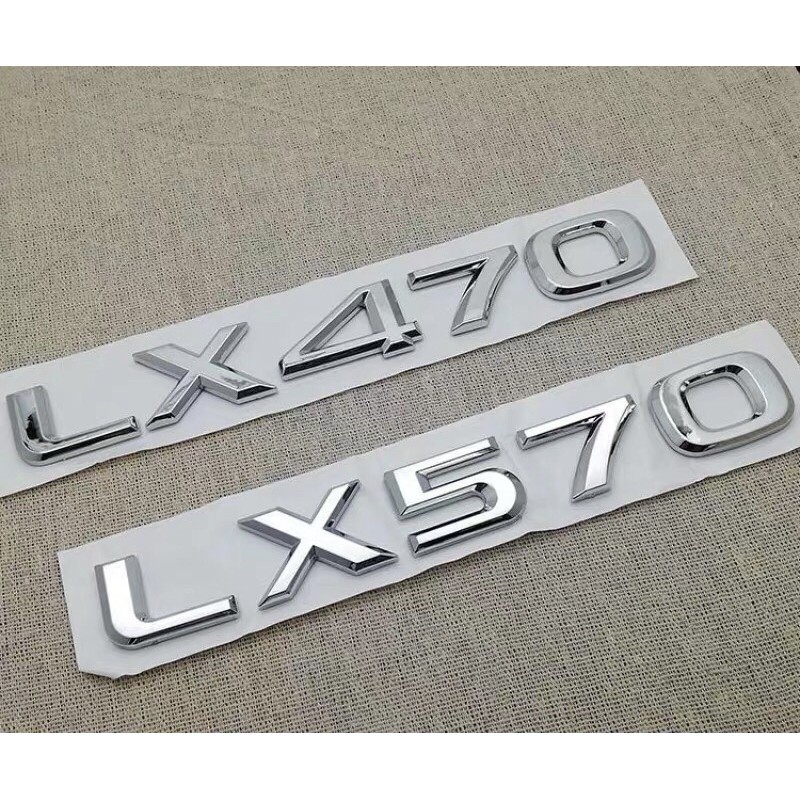 logo chữ nổi LEXUS RX300, RX350, LX570, LX470 dán thân xe
