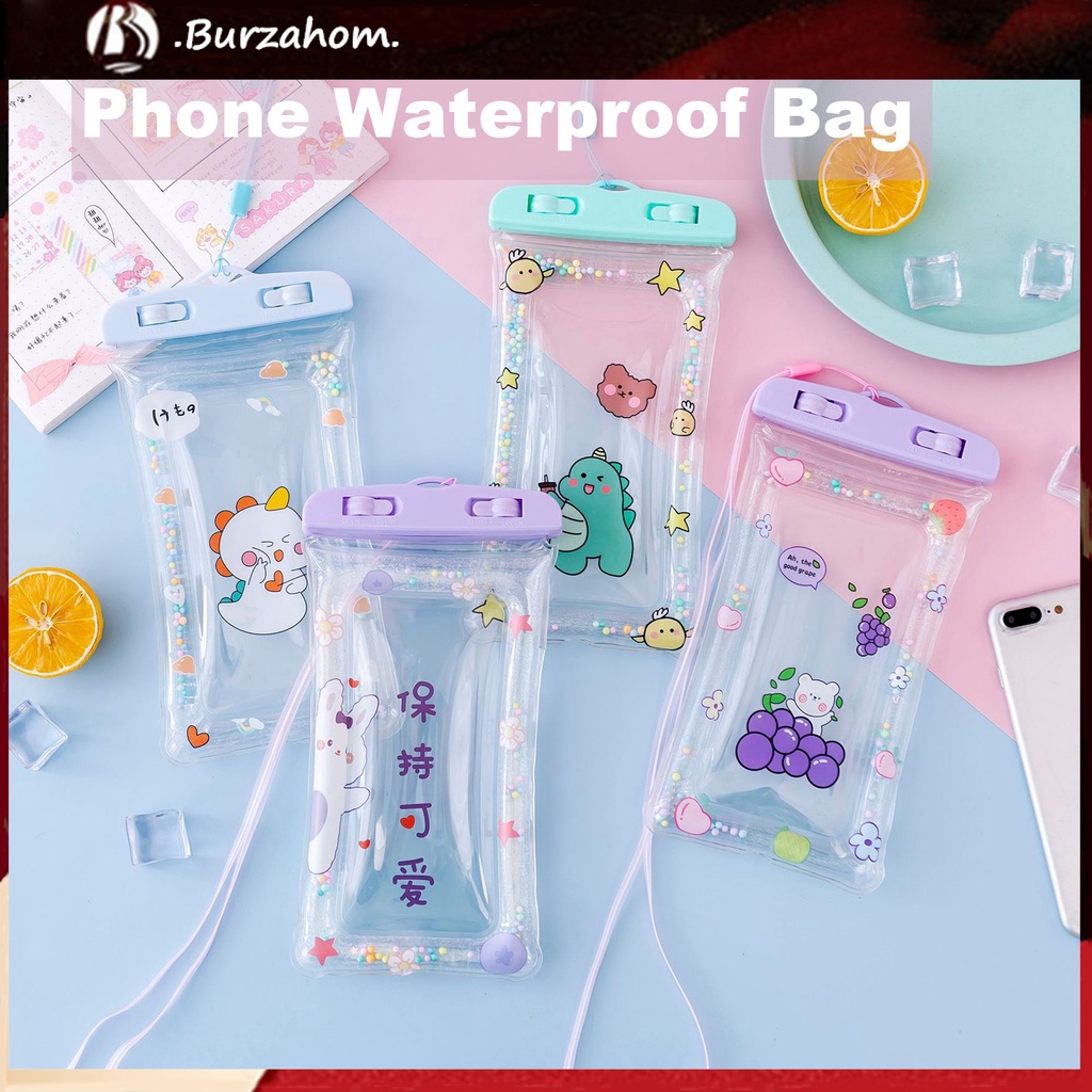 Túi Đựng Điện Thoại Siêu Mỏng Chống Nước Ip68 Họa Tiết Hoạt Hình