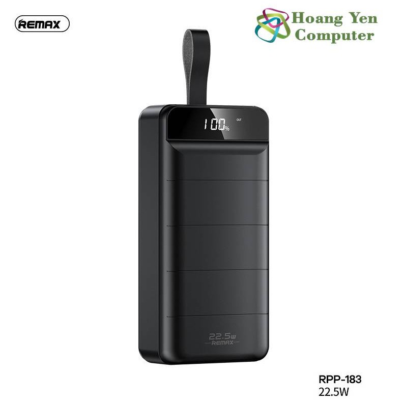 Sạc Dự Phòng Remax RPP-183 30000Mah (Sạc Nhanh QC3.0 18W, 22.5W, PD 18W, VOOC 2.0) - BH 1 Năm - Hoàng Yến Computer