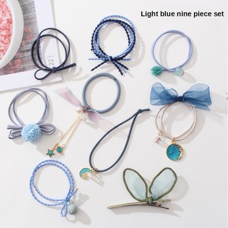 Set 9 Dây Cột Tóc Cao Su B444