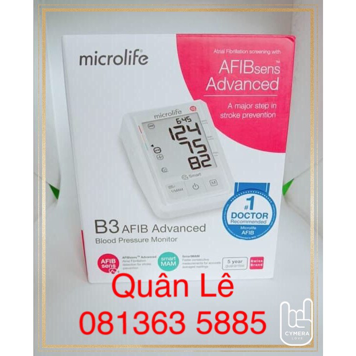 Máy đo huyết áp B3 AFIB ( Tặng kèm hộp khẩu trang Yte 4 lớp )