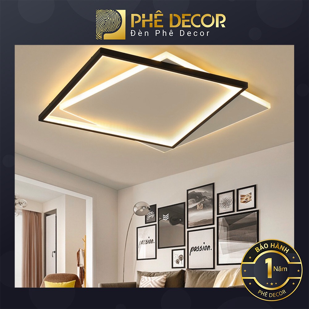 Đèn led ốp trần phòng khách đẹp