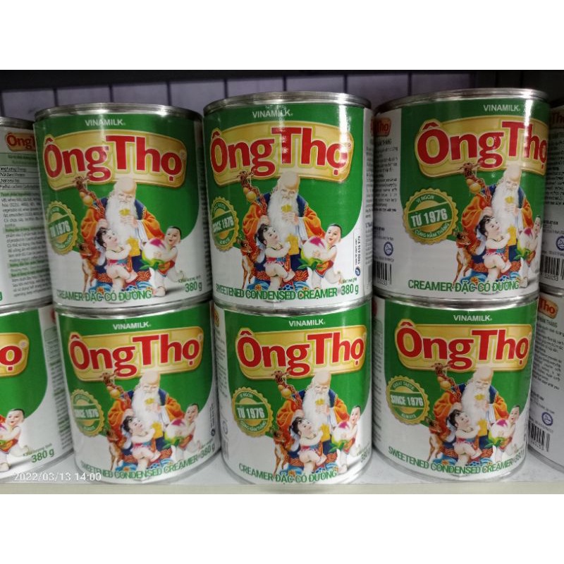Ông Thọ Xanh Lá 380g hộp thiếc
