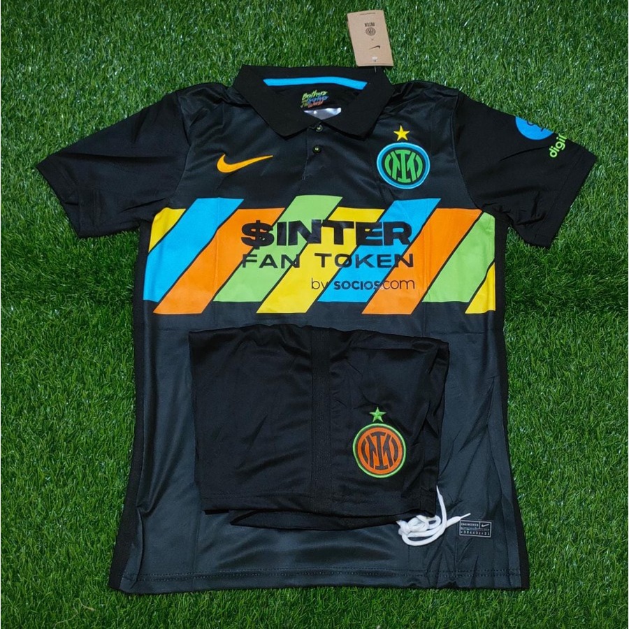 Quần Áo Fullset + Quần ORI INTER 3RD 2021/2022 Nhập Khẩu - S
