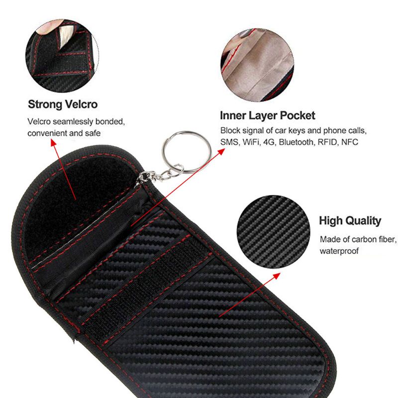 Túi Chặn Tín Hiệu RFID An Toàn Cho Chìa Khóa Xe Hơi