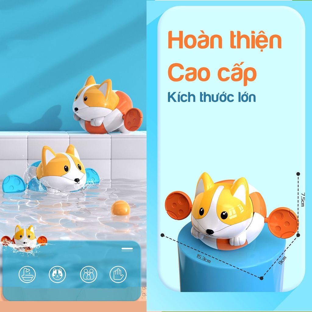 Đồ chơi nhà tắm cho bé hình Chó cứu hộ với phao bơi giúp trẻ tắm một cách vui vẻ DC10 KIDS GARDEN