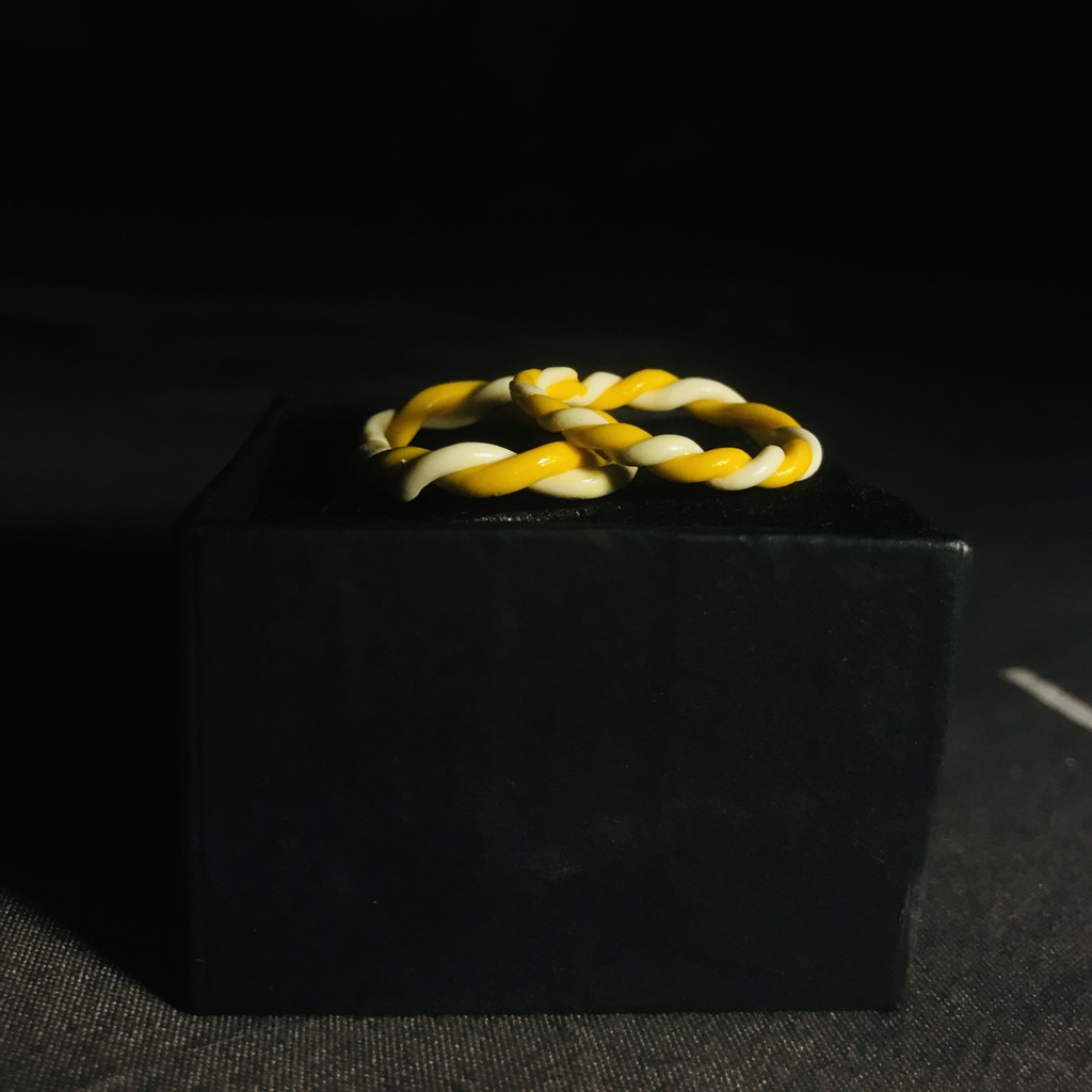 Nhẫn đất sét handmade - Clay ring - Daisy