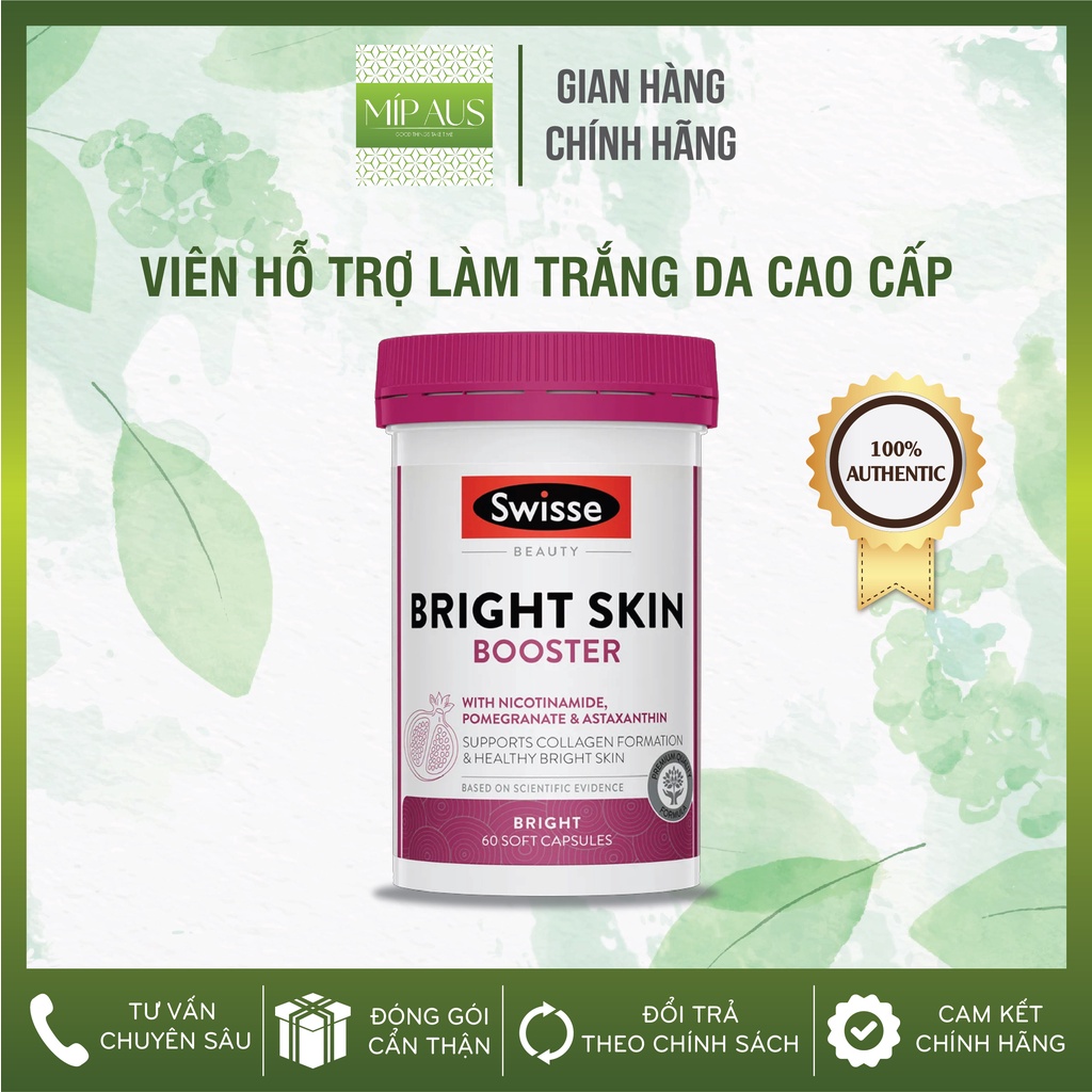 💎 Swisse Beauty Bright Skin - 60 Viên