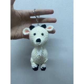 móc khoá con dê bằng len 🐐