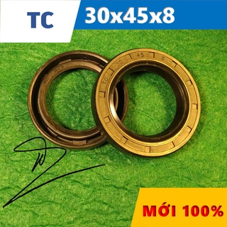 Phớt chặn dầu tc 30x45x8 ( phớt dầu / chắn dầu / lò xo / phớt ben / oil seal tc 30*45*8)