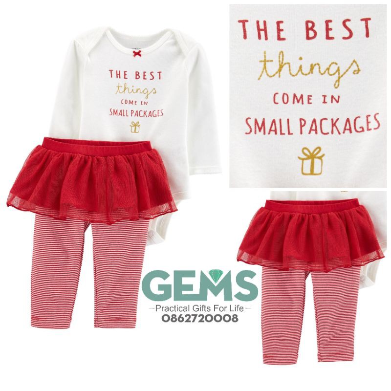 Set đồ noel bé Gái 6m-24m hàng chuẩn Mỹ