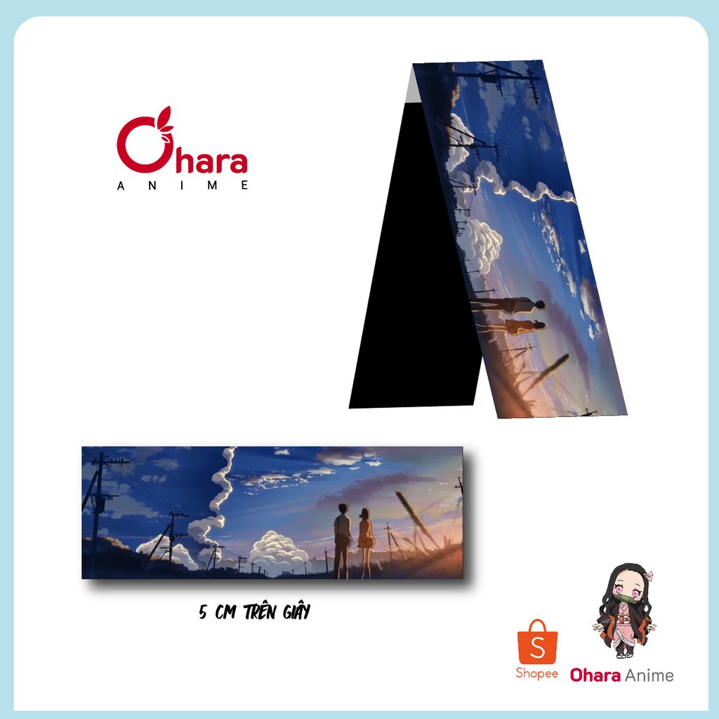 Kẹp sách/ Bookmark Nam châm 5cm trên giây _ Ohara