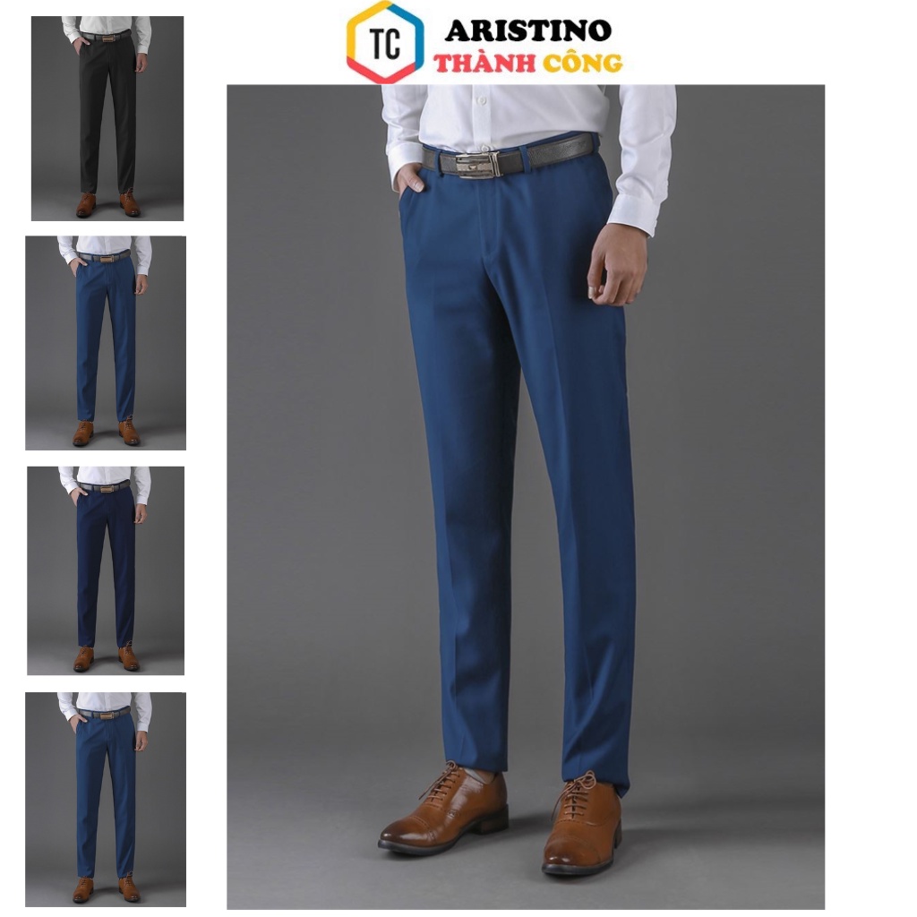 Quần âu công sở nam Aristino tag 1200k dòng cao cấp cạp tăng đơ reguler atr03207-