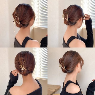 Net Red 2021 New Pearl Flow Snorkeling Shark Clip, Back, Hair, Female Clip, Head, Hair Catch, Hair Card