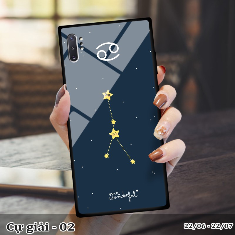 Ốp kính samsung Note 10 plus in cung hoàng đạo