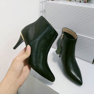GIÀY BOOT NỮ LUTRA GÓT NHỌN 7P DA THẬT VNXK