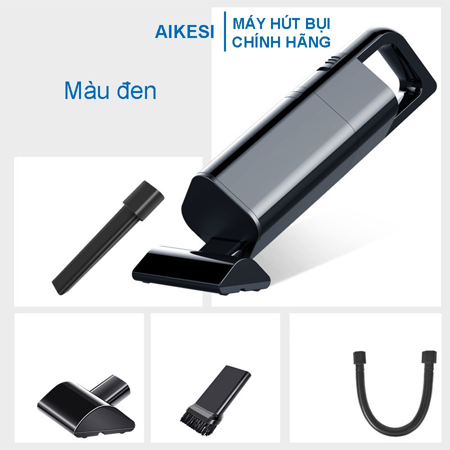 [AIKESI] Máy Hút Bụi Ô Tô AIKESI Công Suất 120W Lực Hút 4000Pa Pin 2000mAh Kèm 4 Đầu Hút Chuyên Dụng Bảo Hành 6 Tháng