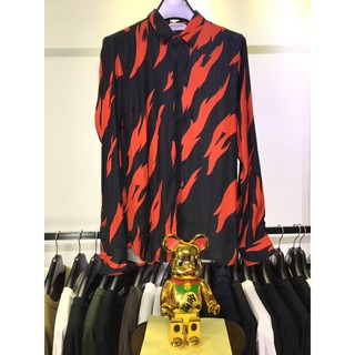 SLP - ÁO SƠ MI NAM NỮ TAY DÀI VISCOSE SAIN.T LAUREN.T, MẪU NGỌN LỬA, MỀM MÁT, ĐỦ TAGS, HIGH QUALITY MENSWEAR WOMENSWEAR