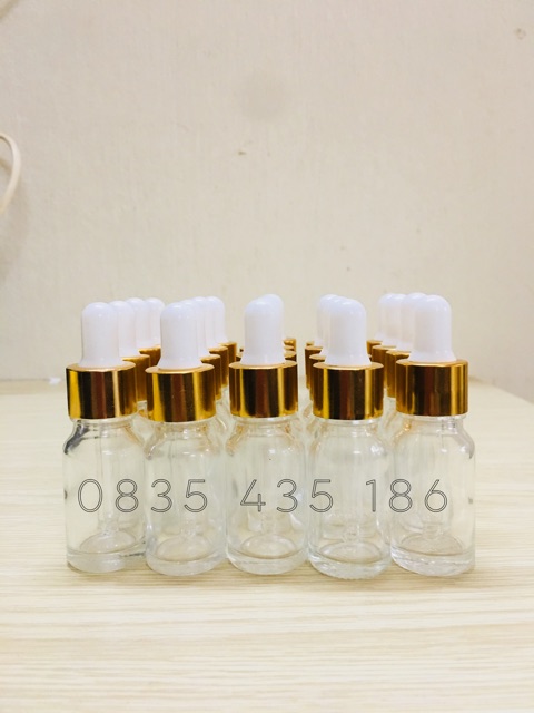 Chai thuỷ tinh nhỏ giọt 10ml-Chai serum 10cm-Lọ thuỷ tinh 10ml