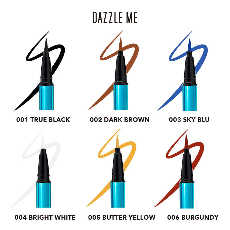 Bút Kẻ Mắt Dazzle Me Chống Thấm Nước Nhiều Màu Sắc Đơn H135 * D9mm 1g