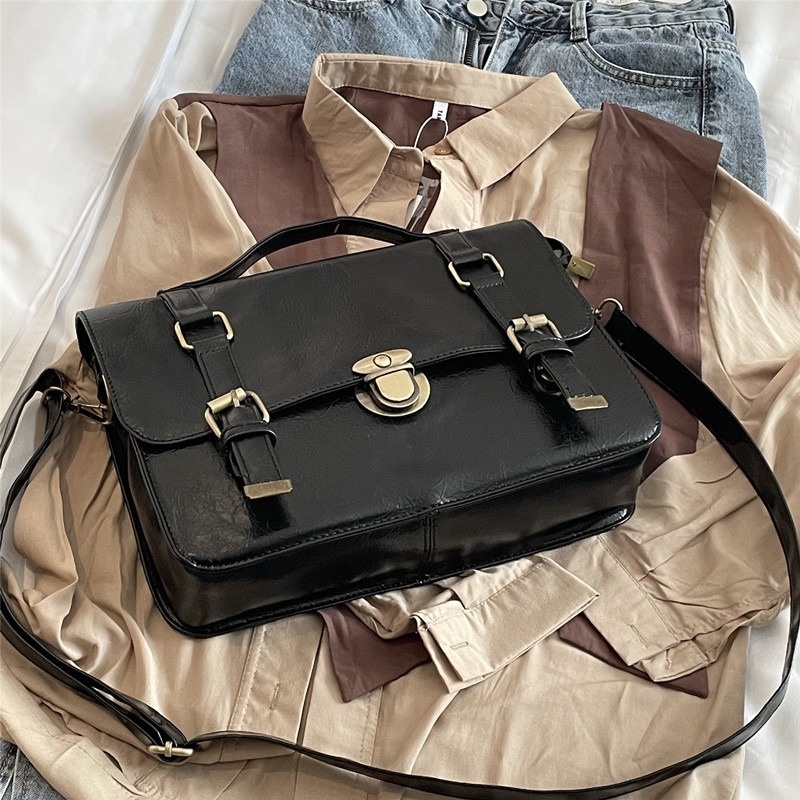 Túi Đeo Vai Màu Đen Sức Chứa Lớn Thời Trang 2022 Gylb1369 Cho Nữ