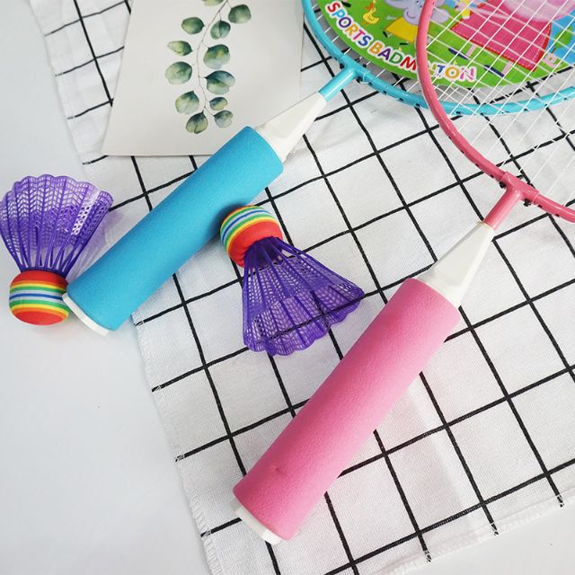 Bộ vợt đánh cầu lông 2 trong 1 tiện lợi phù hợp cho bé trai và bé gái + Tặng kèm 2 quả cầu