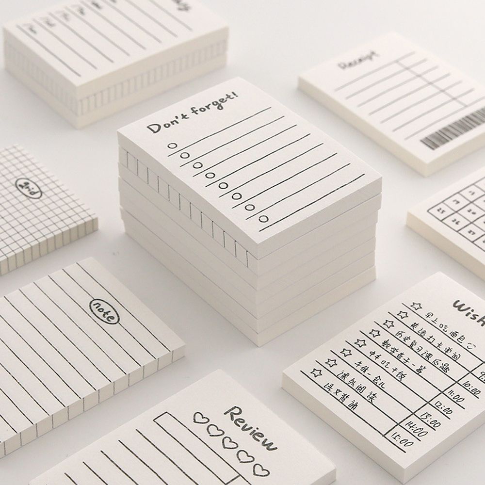Set 50 giấy ghi chú cỡ nhỏ DIY sử dụng tiện lợi cho học sinh