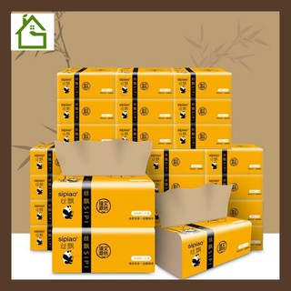 COMBO Thùng 30 Gói Giấy Gấu Trúc Siêu Dai, Chất Liệu Tự Nhiên, Hàng Loại 1