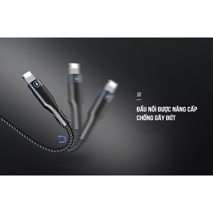 Dây Cáp sạc 3 in 1 đa năng Remax RC-070TH