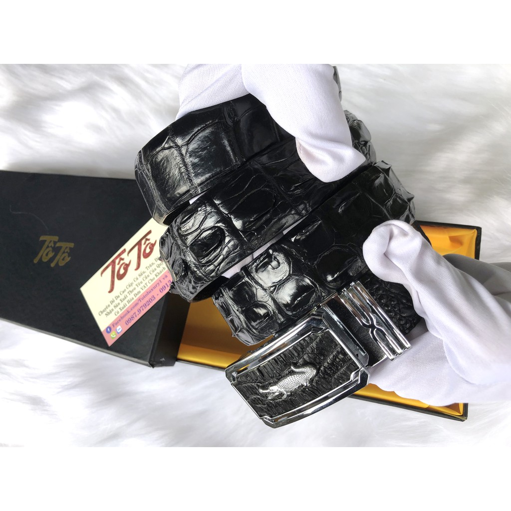 Combo Thắt lưng 4 phân và ví 2 mặt cá sấu