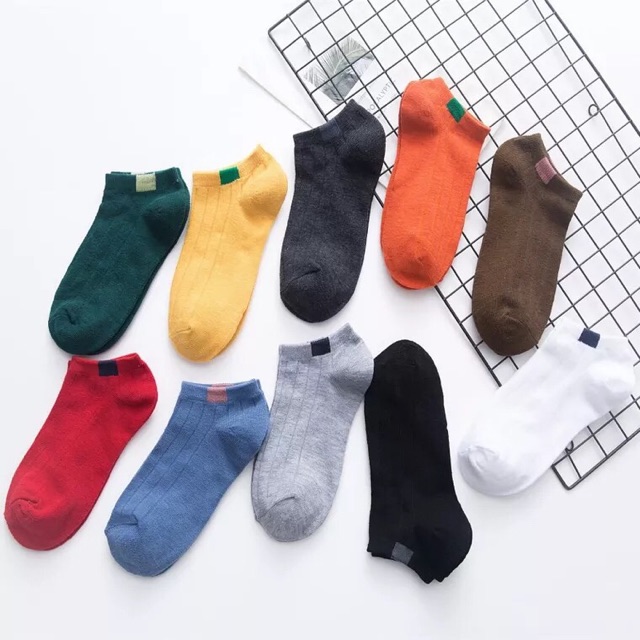 set 5 đôi tất gân 5 màu
