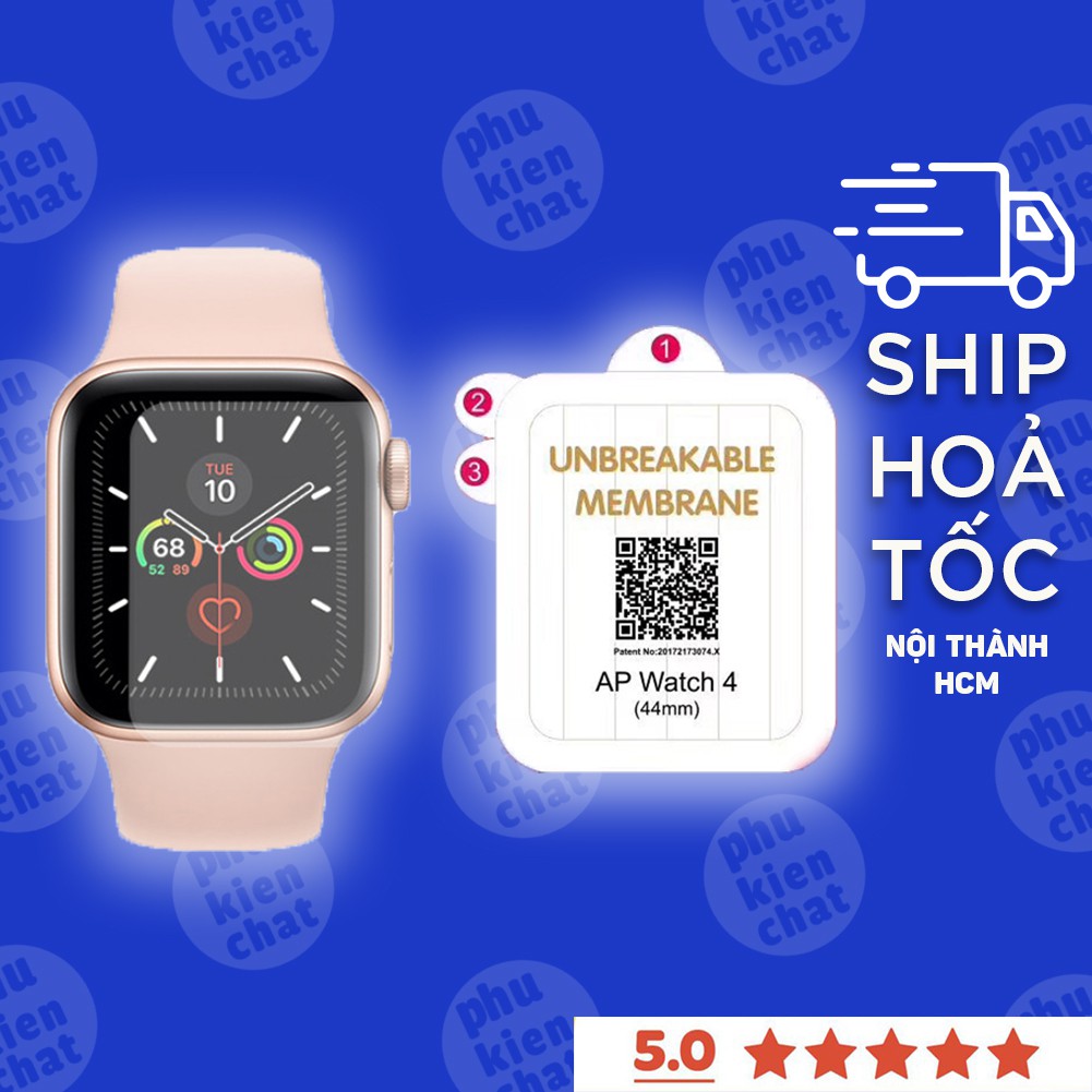 Dán dẻo Apple watch PPF Full Màn tự phục hồi trầy xước dùng được cho T500, WATCH 6, W26 Đủ Size 38/40/42/44 mm