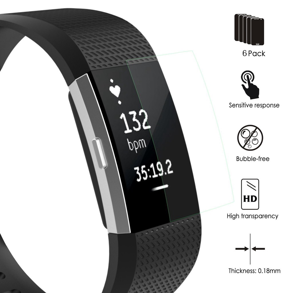 Miếng Dán Bảo Vệ Màn Hình Dành Cho Đồng Hồ Thông Minh Fitbit Charge 2 3 4