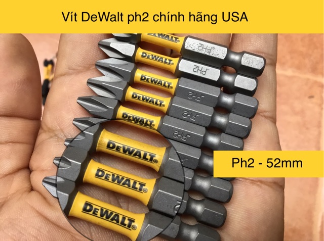 Bộ 10 Mũi Vít Dewalt Hàng Nhập Mỹ Ph2