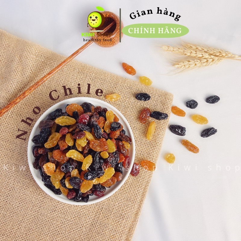 Nho Chile 3 màu sấy khô hũ 450GR *KIWISHOP*
