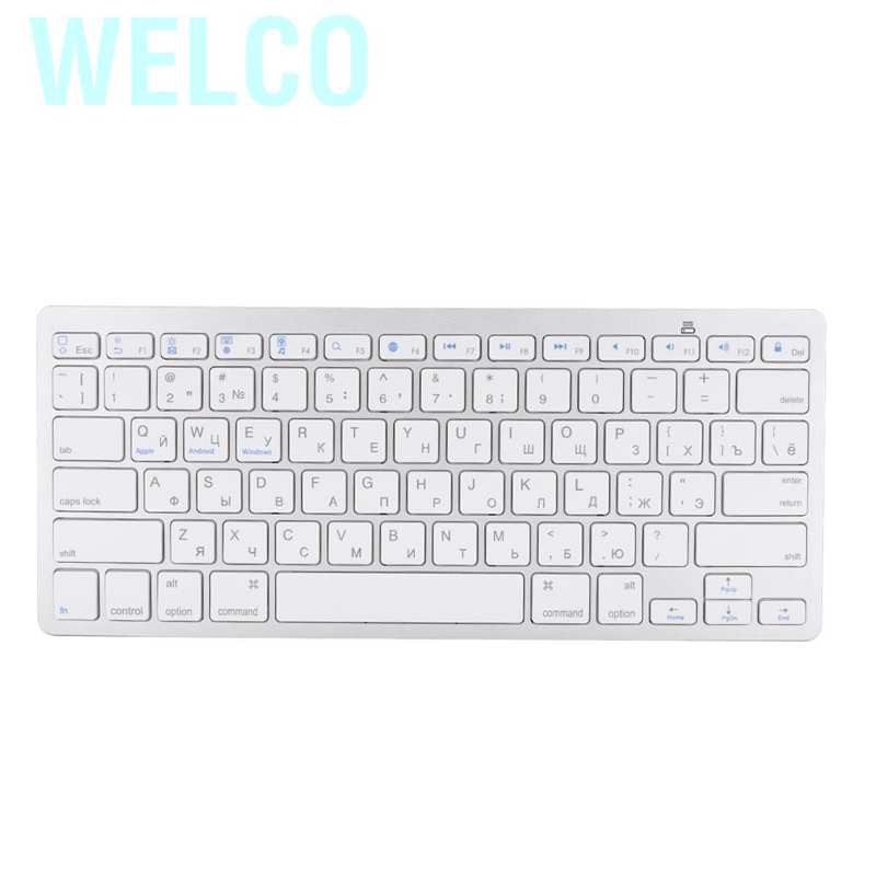 PC Bàn Phím Welco Kết Nối Bluetooth 3.0 Không Dây Siêu Mỏng