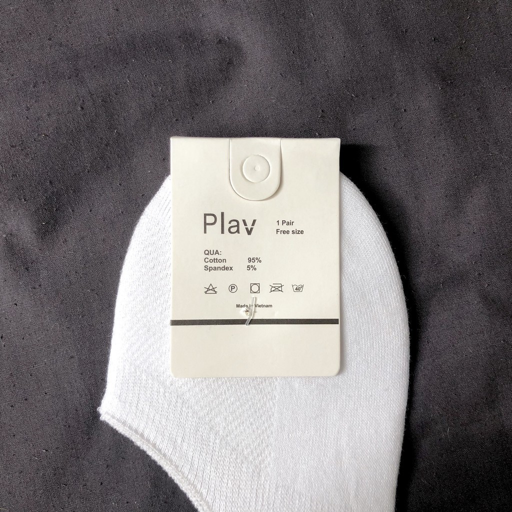 Vớ- tất đi giày lười cotton thấm hút silicon chống tụt công nghệ Hàn Quốc - Plav