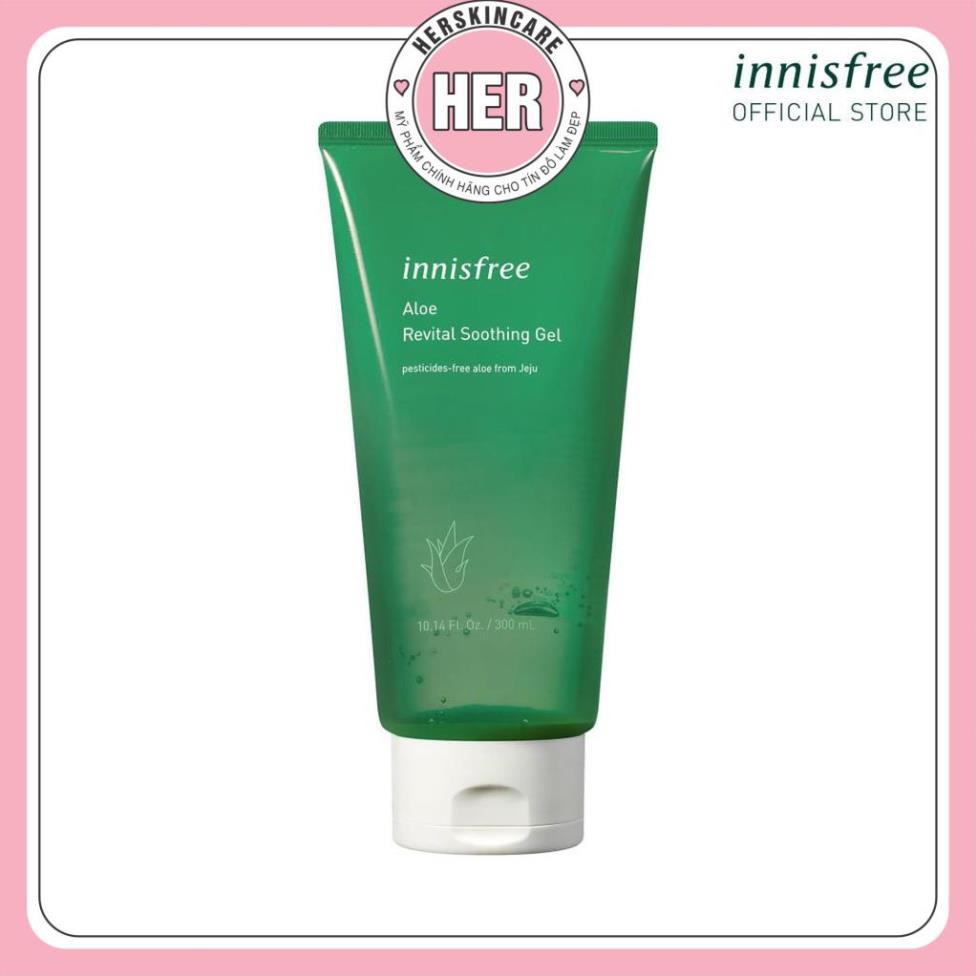 Gel dưỡng ẩm đa năng từ nha đam tươi innisfree Aloe Revital Soothing Gel 300ml