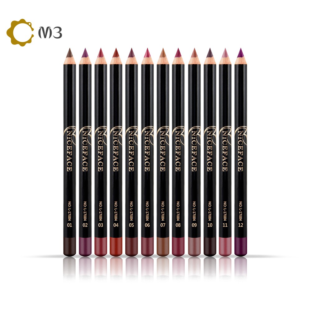 (Hàng Mới Về) Bút Kẻ Viền Môi Màu Nude Chống Thấm Nước Niceface # 03