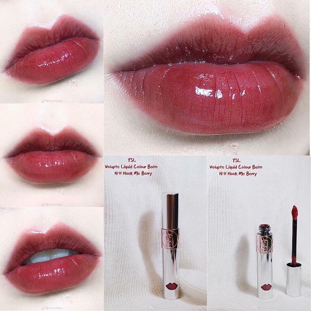 Son kem YSL Volupte Liquid Color Balm màu 11 - Hook Me Berry | BigBuy360 - bigbuy360.vn