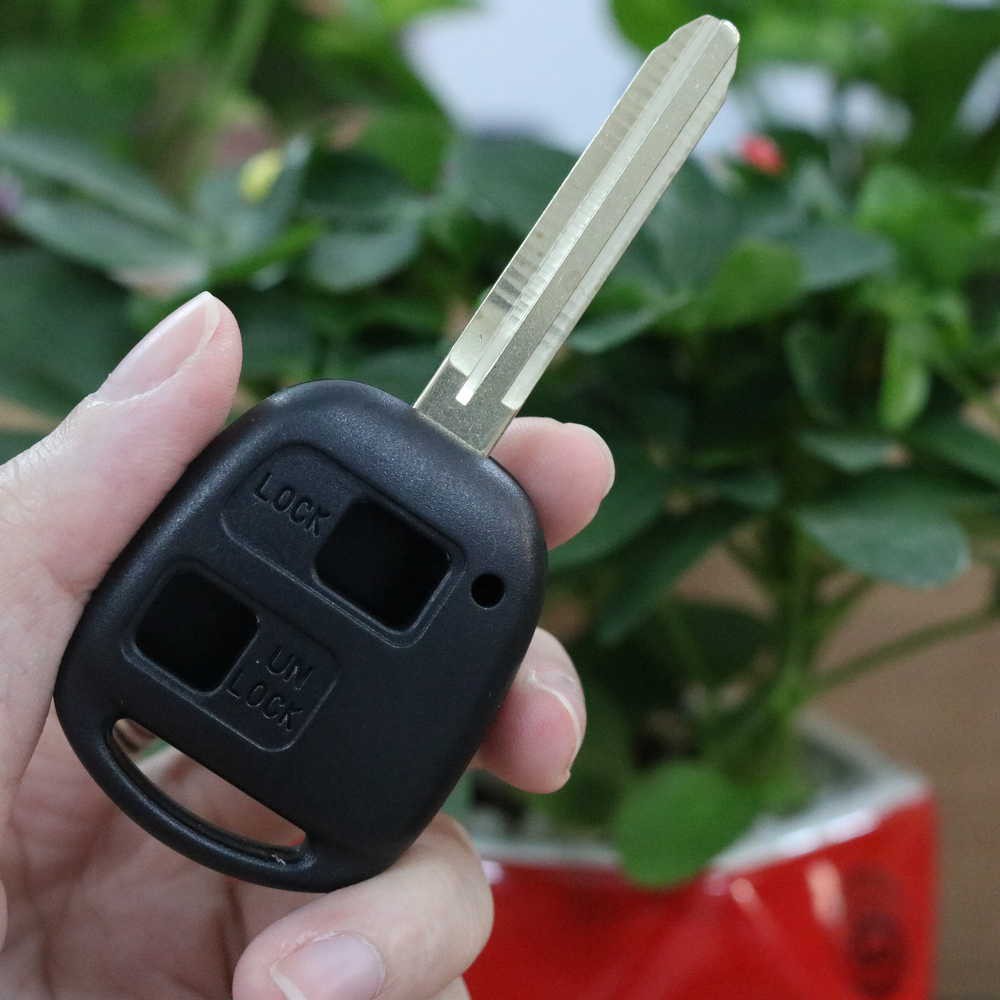 Vỏ chìa khóa Toyota Prado, Land Cruiser, Yaris 2 nút Type 2 chìa thẳng