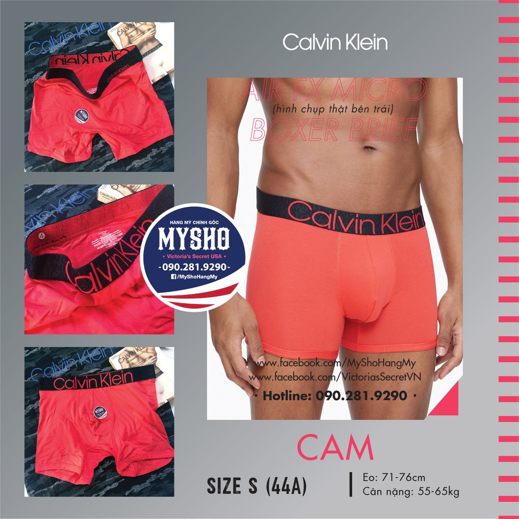 Quần Màu Cam Đỏ (MS:44) Với chất liệu Air FX Micro, Kiểu dáng Boxer Brief