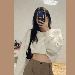Áo tay dài dạng crop
