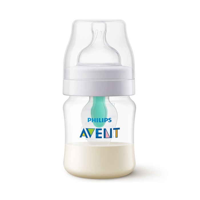 Bình Sữa Avent Giảm Đầy Hơi Với Van Giữ Sữa AirFree 125ml Và 260ml (Bộ 2 Bình Chỉ Có 1 Van Thông Khí)