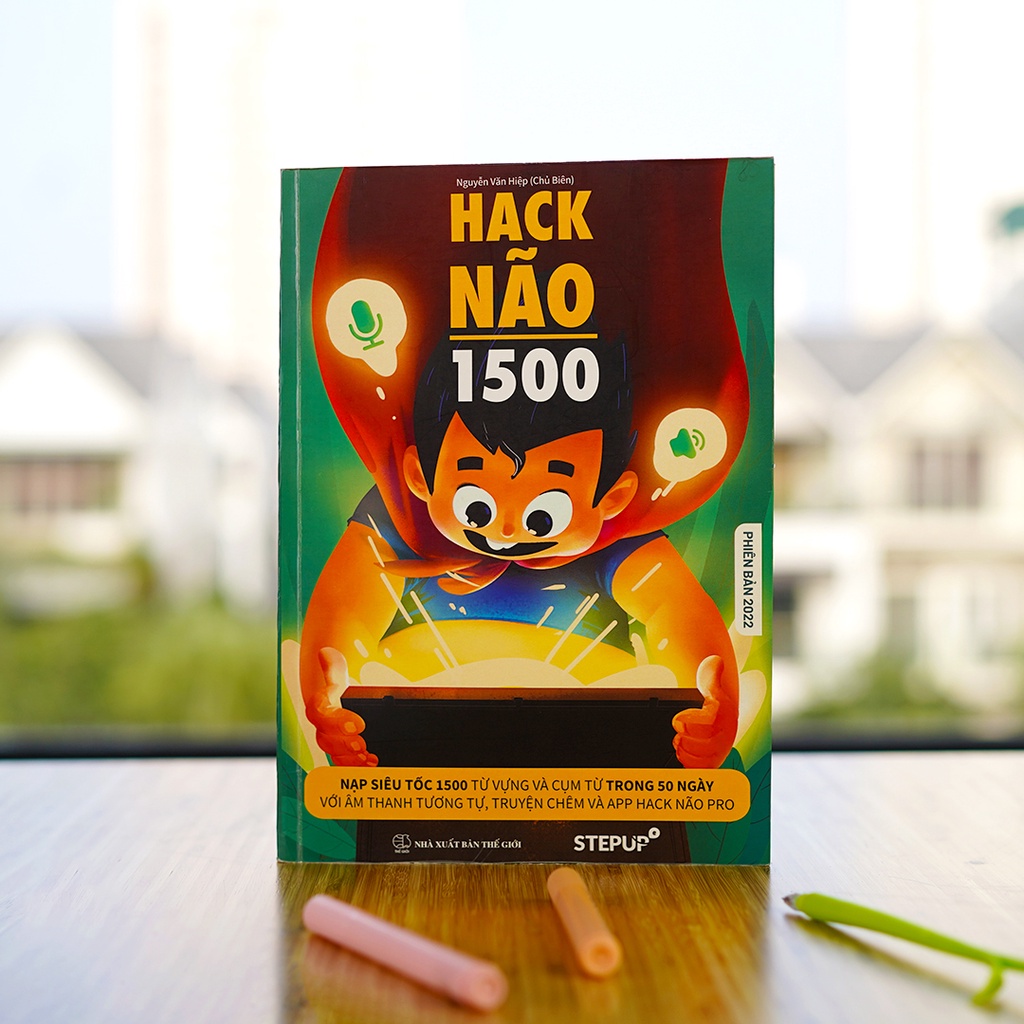 Sách Hack Não 1500  Tặng App Hack Não Pro học phát âm miễn phí