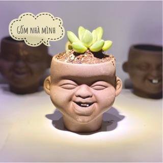 Chậu Tí sún đất nung nhí